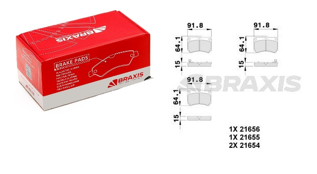ÖN FREN BALATASI TAKIM MAZDA 323 1989-1995 ARASI (BRAXIS)