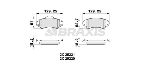 ÖN FREN BALATASI TAKIM CITROEN C4 II DS4 2010-2017 ( BRAXIS )