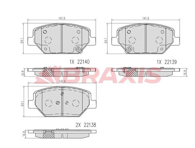 ÖN FREN BALATASI TAKIM 17JANT OPEL INSIGNIA B 2017-2021 (BRAXIS )