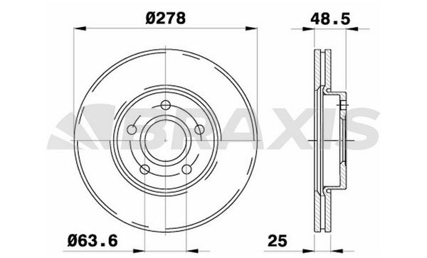 ÖN FREN DİSKİ AYNASI TAKIM VOLVO S40 II 2005-2012 ( BRAXIS )