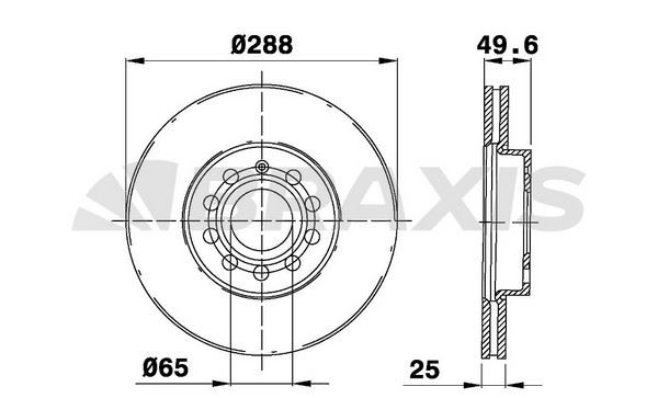 ÖN FREN DİSKİ 288mm TAKIM TROC KAROQ ATECO Q2 2017-2023 (BRAXIS)