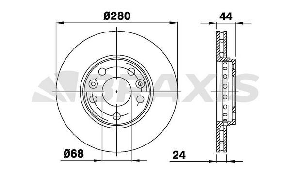 ÖN FREN DİSKİ 280mm TAKIM RENAULT FLUENCE MEGANE III IV (BRAXIS)