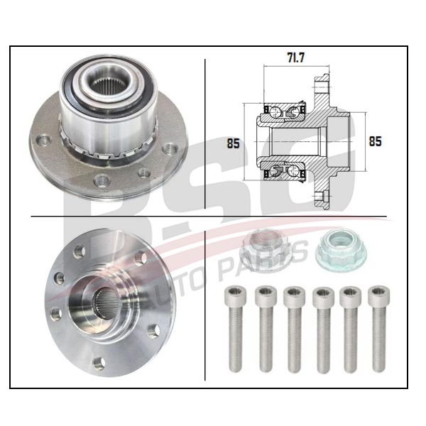 ÖN ARKA TEKER PORYASI RULMANLI TRANSPORTER T5 T6 2004-2019 (BSG)