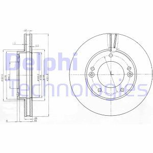 ÖN FREN DİSKİ 302mm SAĞ SOL TAKIM KIA SORENTO 2002-2009 (DELPHİ)