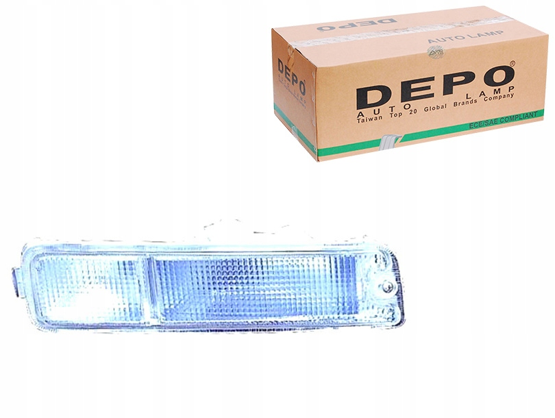 ÖN SAĞ TAMPON SİNYALİ BEYAZ MITSUBISHI L200 1999-2005 (DEPO)
