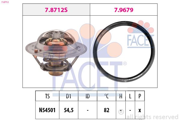 TERMOSTAT NISSAN MICRA K13 NOTE E12 1,2 2010-2016 BENZİNLİ (FACET)