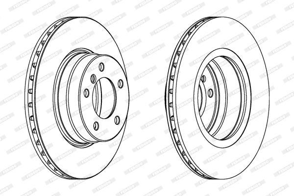 ÖN FREN DİSKİ 310mm SAĞ SOL TAKIM BMW 5 SERİSİ E60 KASA (FERODO)