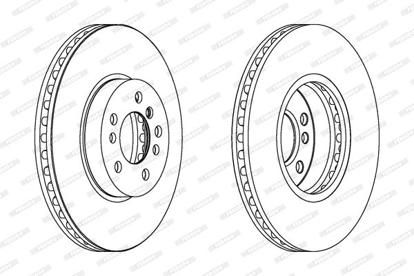 ÖN FREN DİSKİ 332mm SAĞ SOL TAKIM BMW X3 E83 / X5 E53 KASA FERODO