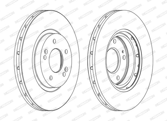 ÖN FREN DİSKİ 294mm TAKIM HYUNDAI SANTAFE 2003-2006 ( FERODO )