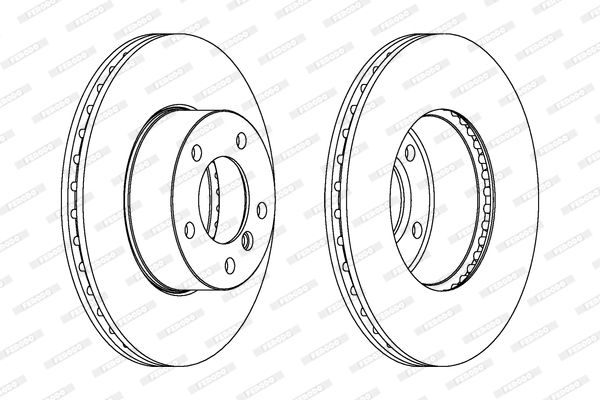 ÖN FREN DİSKİ 300mm SAĞ SOL TAKIM BMW E81 E87 E90 KASA (FERODO)