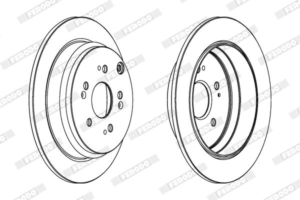 ARKA FREN DİSKİ 305mm TAKIM HONDA CRV 2007-2020 (FERODO)