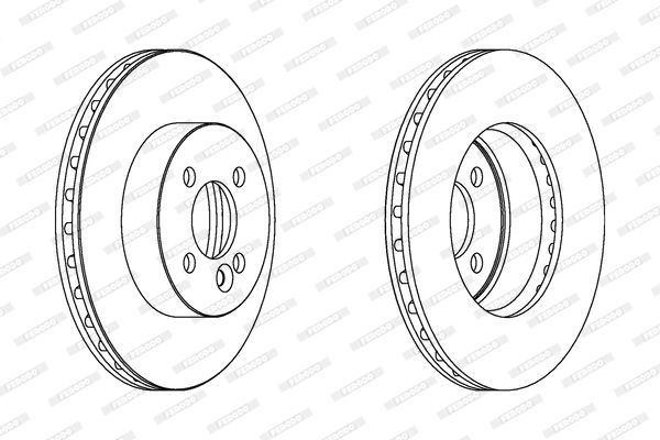 ÖN FREN DİSKİ 280mm TAKIM MINI R55 R56 R57 R58 R59 (FERODO)