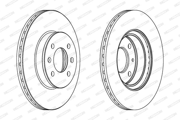 ÖN FREN DİSKİ 256mm TAKIM HYUNDAI GETZ 1,5CRDİ 2003-2011 (FERODO)