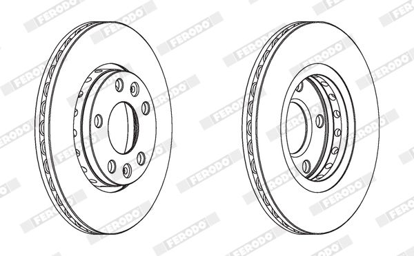 ÖN FREN DİSKİ 280mm TAKIM RENAULT FLUENCE MEGANE III IV (FERODO)