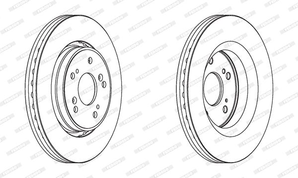 ÖN FREN DİSKİ TAKIM 293mm HONDA CRV 2007-2018 ( FERODO )