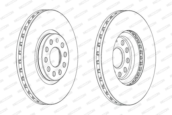 ÖN FREN DİSKİ 314mm SAĞ SOL TAKIM VW TIGUAN 2016-2020 (FERODO)