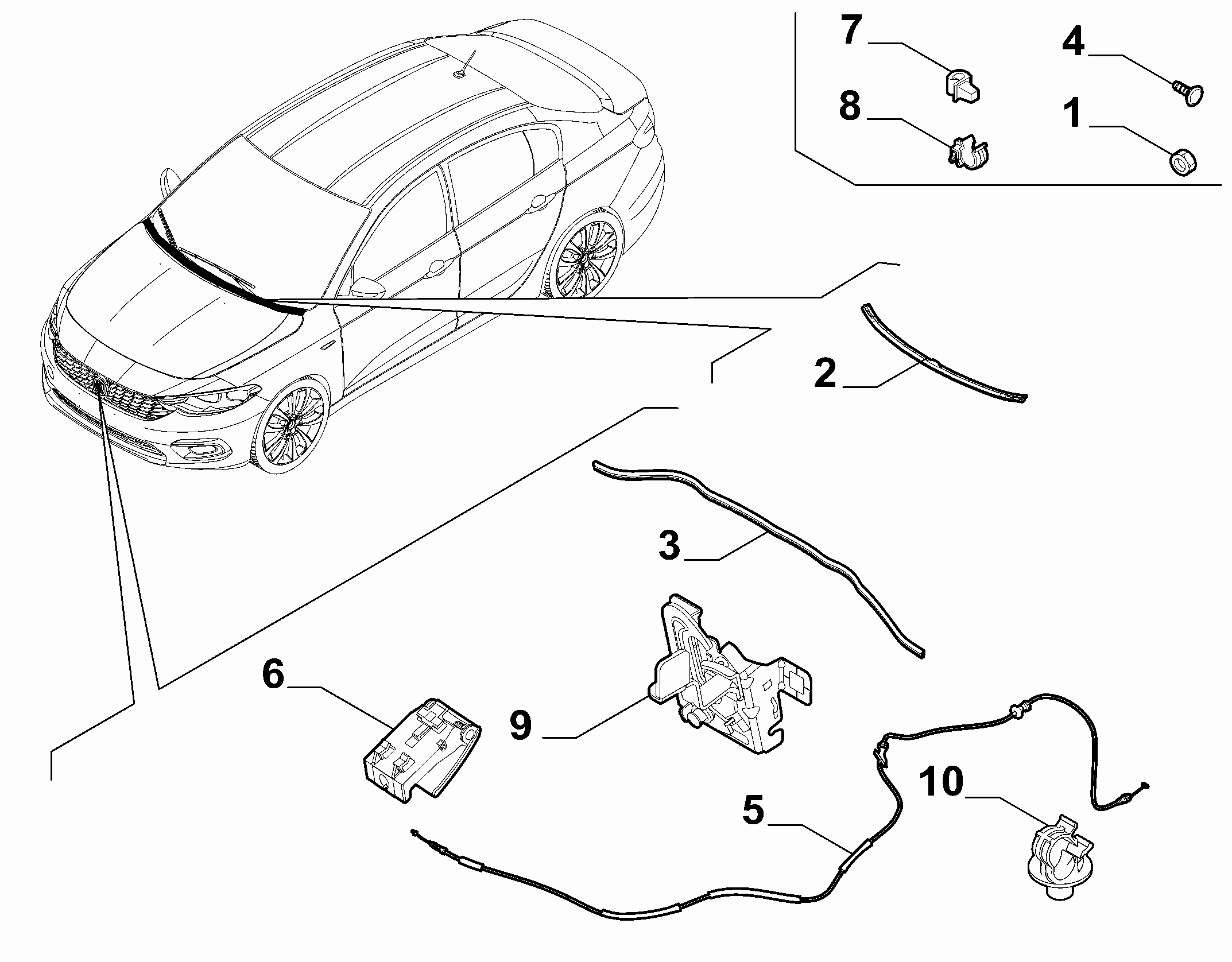 KAPUT AÇMA TELİ FIAT EGEA 2015-2026 (OPAR 52217746)