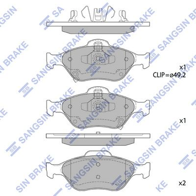 ÖN FREN BALATASI TAKIM 150mm TOYOTA YARIS 2006-2020 (HI-Q)