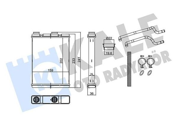 KALORIFER RADYATORU NISSAN QASHQAI J11 2014-2022  ARASI (KALE)