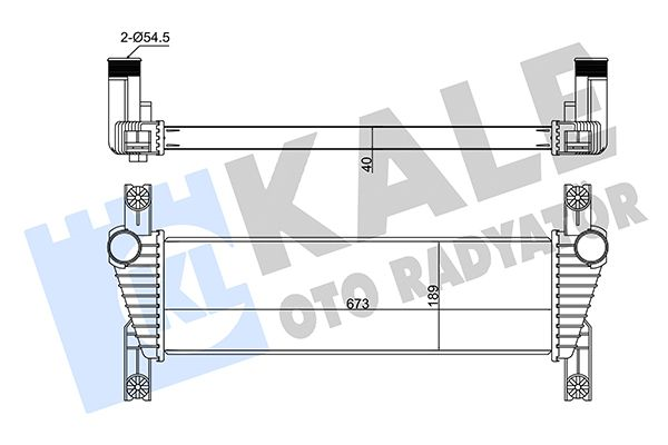 TURBO RADYATÖRÜ INTERCOOLER FORD RANGER 2,2TDCİ 2011-2019 (KALE)