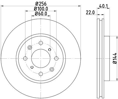 ÖN FREN DİSKİ 256mm SAĞ SOL TAKIM SUZUKI SWIFT 2010-2017 KRAFTVOLL