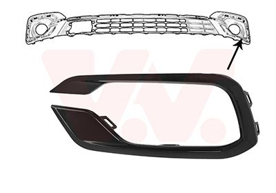 SOL SİS FARI ÇERÇEVESİ SIYAH FIAT EGEA 2020-2026 (PIED)