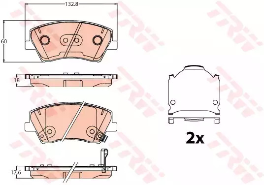 ÖN FREN BALATASI TAKIM HYUNDAI ELANTRA IONIQ 2017-2021 ( TRW )