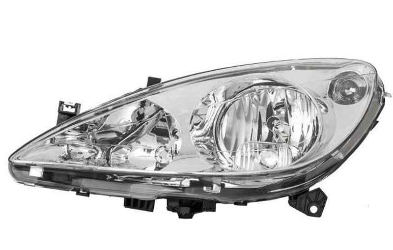 ÖN SOL FAR LAMBASI (H7+H1) (SISSIZ) PEUGEOT 307 2001-2006 (VALEO)