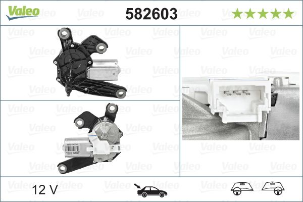 ARKA SİLECEK MOTORU CITROEN C2 C3 PEUGEOT 307 1007 (VALEO 6405J9)