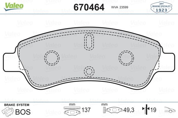 ÖN FREN BALATASI TAKIM PEUGEOT 301 CITROEN C-ELYSEE (VALEO)