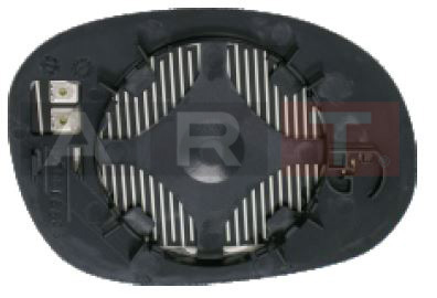 DIŞ DİKİZ AYNA CAMI PEUGEOT 206 1998-2003 ISITMALI ASFERİK SOL