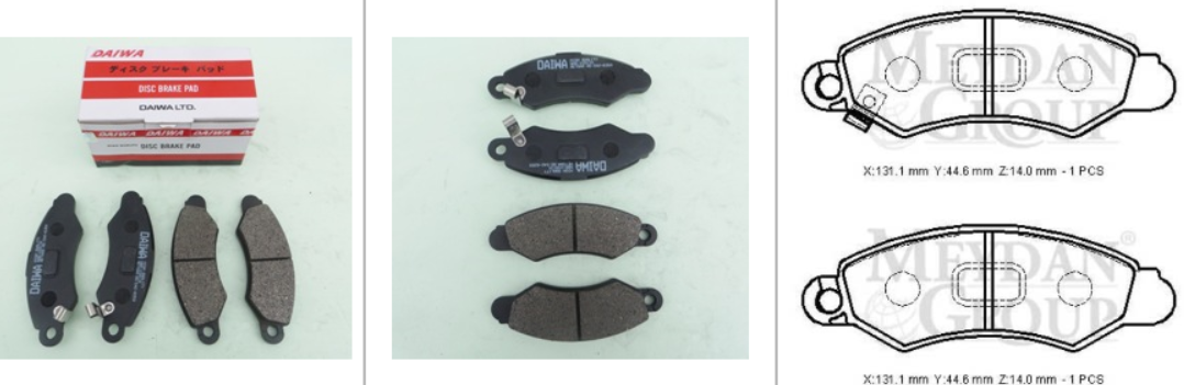 SUZUKI SWIFT 1997-2011 ARASI ÖN FREN BALATASI (DAIWA)