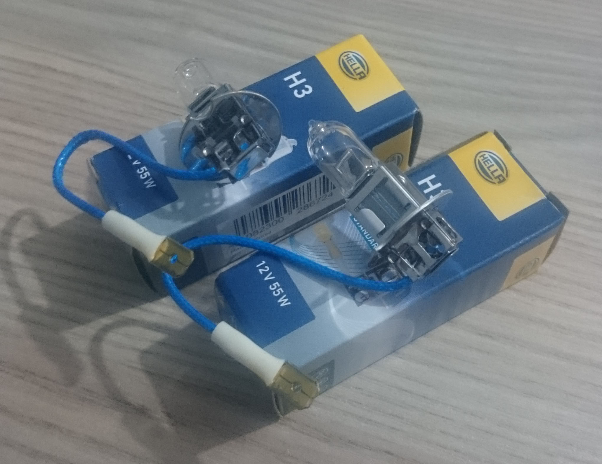 ORJİNAL HELLA SİS AMPÜLÜ KABLOLU TİP 12V H3 55W (2 ADET)