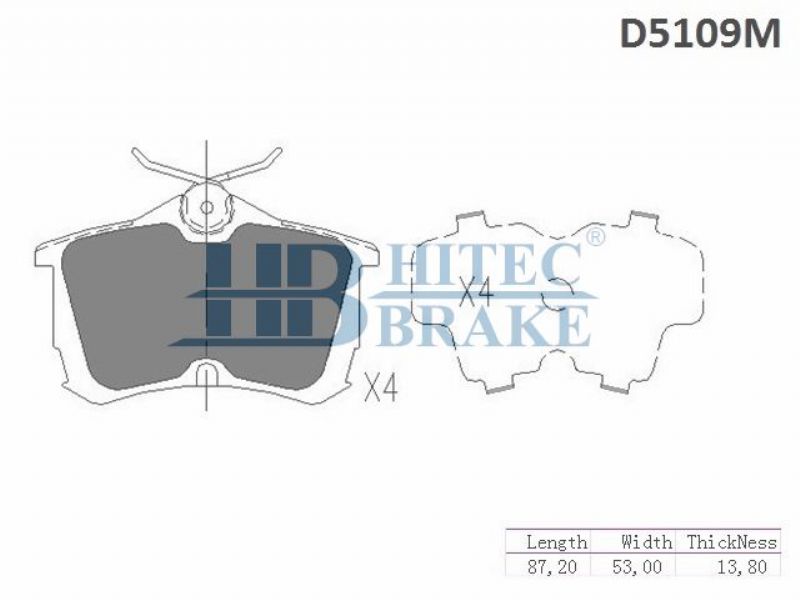 HONDA ACCORD 2004-2006 2,0 - 2,4/ ARKA FREN BALATASI (TAKIM)HITEC