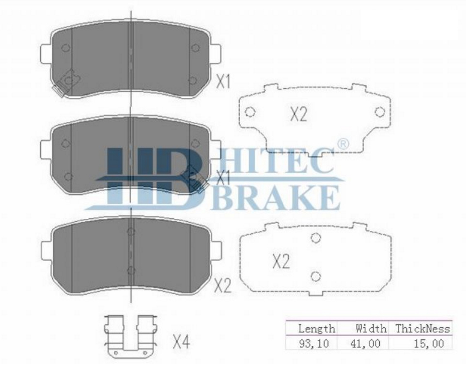 HYUNDAI ACCENT ERA 2006-2011 ARKA FREN DISK BALATASI TAKIM (HITEC