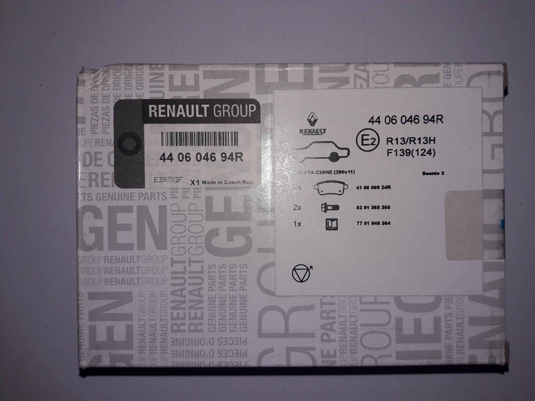 MAIS 440604694R FREN BALATASI ARKA MEGANE III-FLUENCE